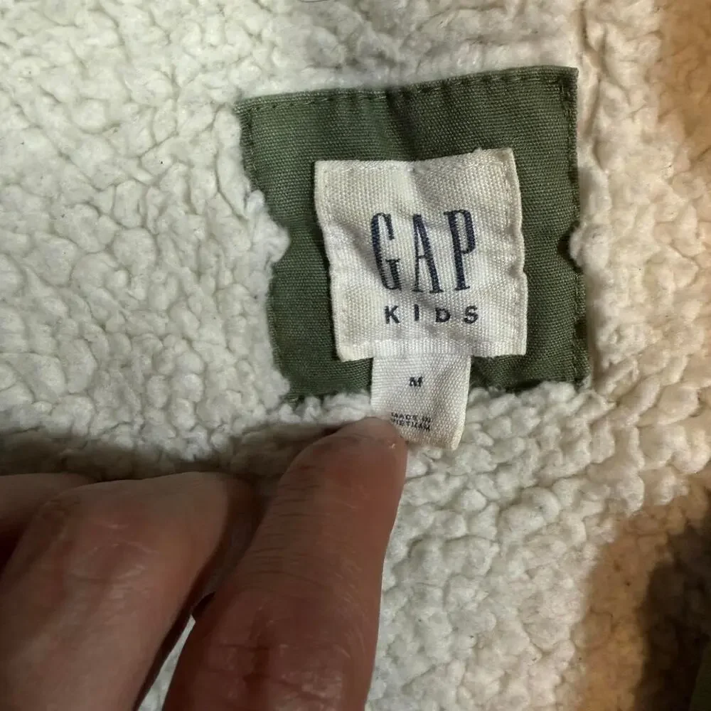 Gap‎ kids green hooded coat